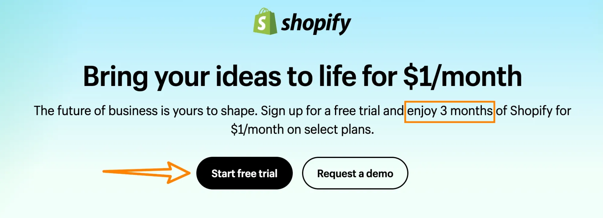 Shopify-3-months-trial