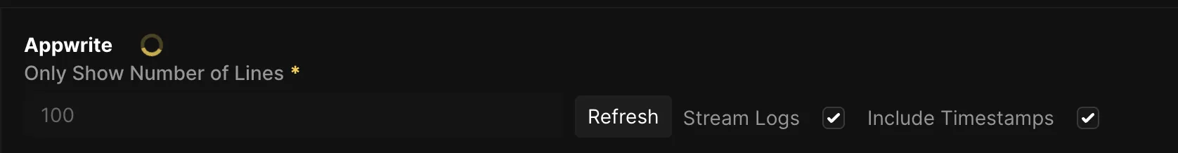 Coolify Stream Logs