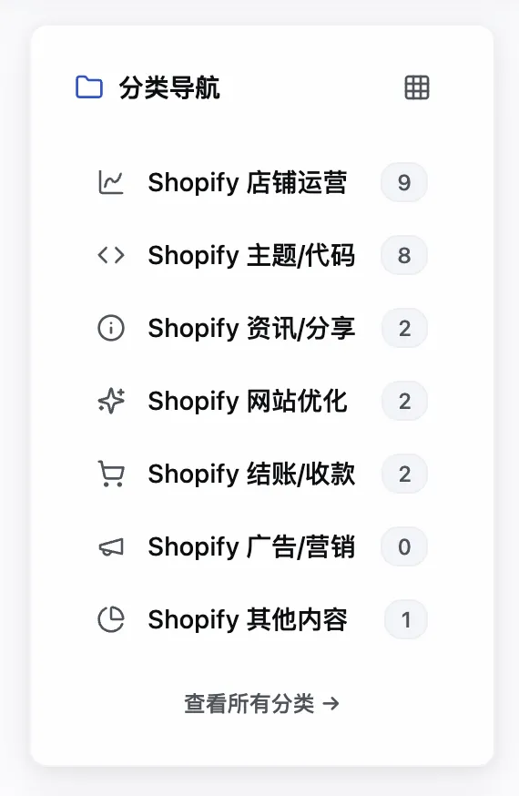 分类卡片